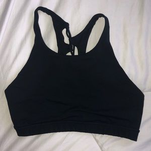 High neck/criss cross back sports bra!